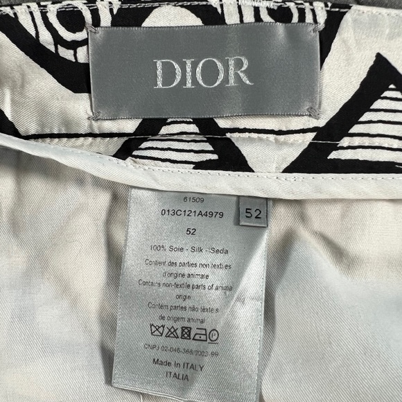 🐼DIOR x SHAWN STUSSY SILK LOGO SHORTS🐼 - Picture 9 of 11